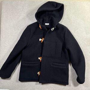 House of St Clair Japanese Navy Toggle Thick Wool Tweed Mens XS Preppy USA‎ EUC